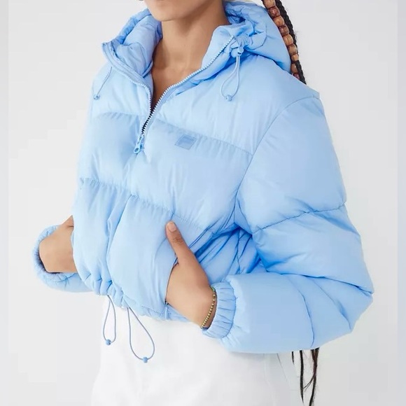 Fila UO Exclusive Blue Cropped Puffer Jacket - Picture 13 of 13